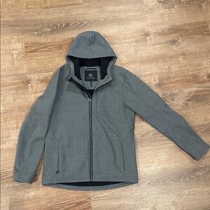 Men's Gray Hooded Jacket